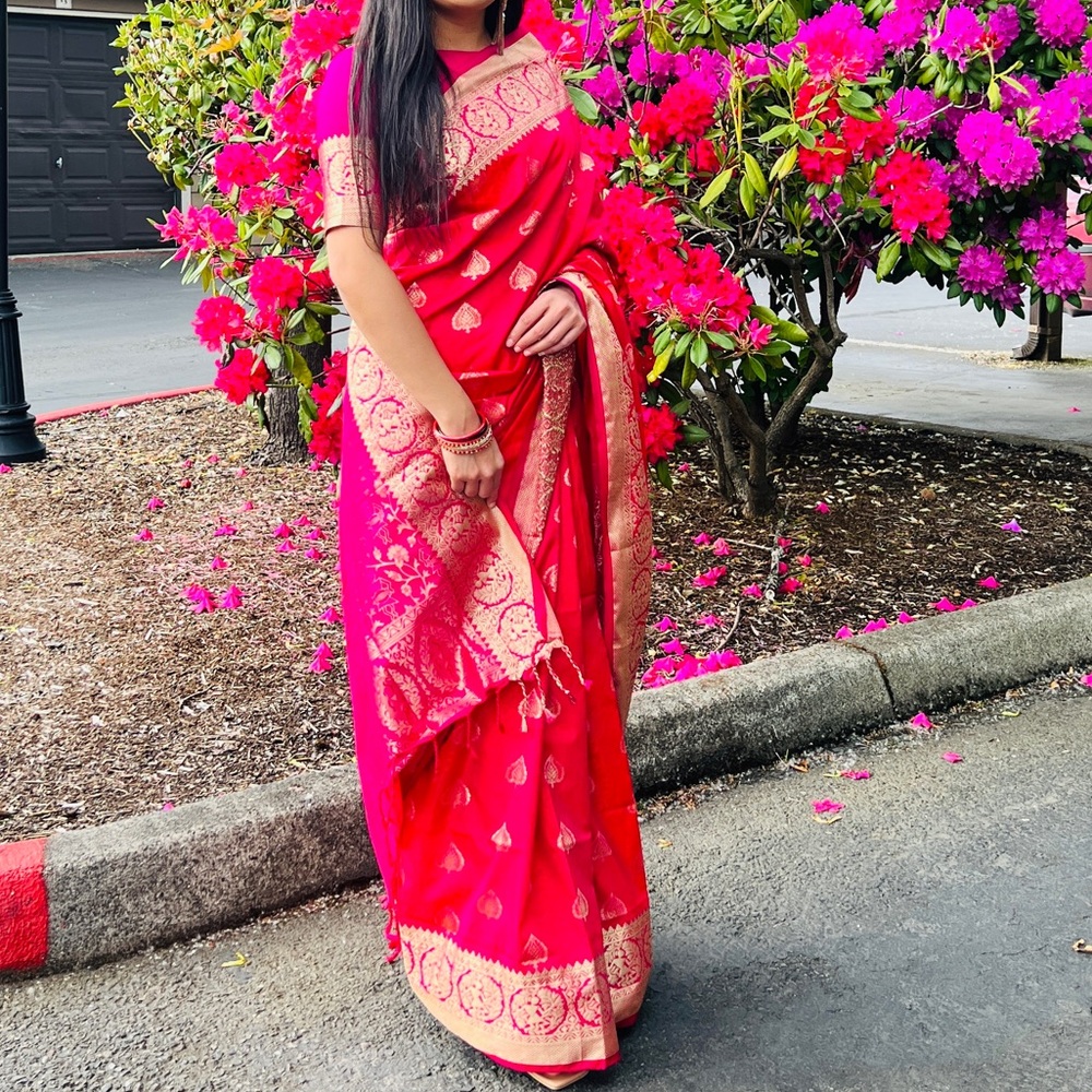 Silk Saree with Zari Embroidery